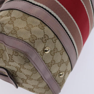 Gucci Vintage Web Boston Bag GG Canvas