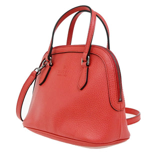 Gucci Web Convertible Dome Satchel Leather
