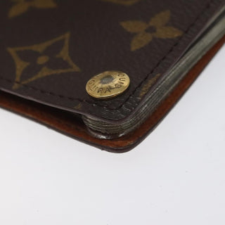 Louis Vuitton Porte Cartes Pression Card Case Monogram Canvas