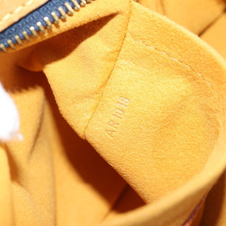 Louis Vuitton Porte Epaule Raye Handbag Striped Monogram Denim