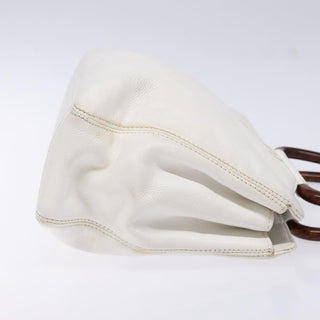 Chanel Vintage Wooden Ring Tote Leather