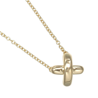 Tiffany & Co. Cross.Pendant Necklace 18K Yellow Gold