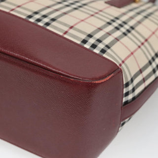 Burberry Nova Check Tote Canvas and Leather