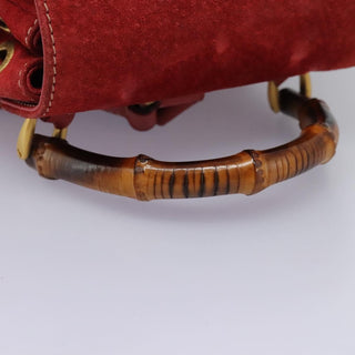 Gucci Vintage Bamboo Backpack Suede