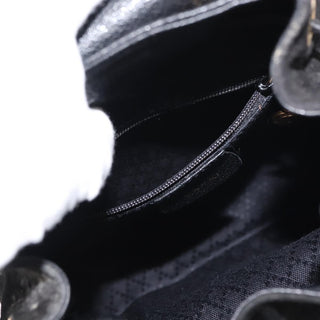 Gucci Vintage Bamboo Backpack Suede