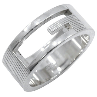Gucci Logo Band Ring Sterling Silver