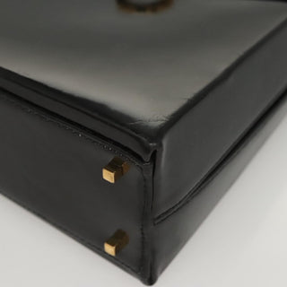 Salvatore Ferragamo Gancini Convertible Top Handle Bag Patent Leather