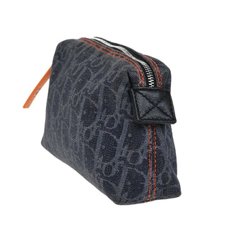 Christian Dior Flight pouch Trotter Pattern Denim
