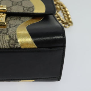 Gucci Padlock Shoulder Bag GG Coated Canvas and Leather