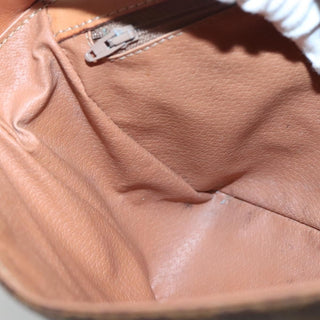 Celine Vintage Macadam Shoulder Bag Canvas and Leather