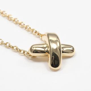 Tiffany & Co. Cross.Pendant Necklace 18K Yellow Gold