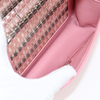 Chanel Boy Flap Bag Woven PVC with Lambskin