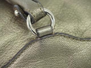 Salvatore Ferragamo Gancini Buckle Shoulder Bag Leather