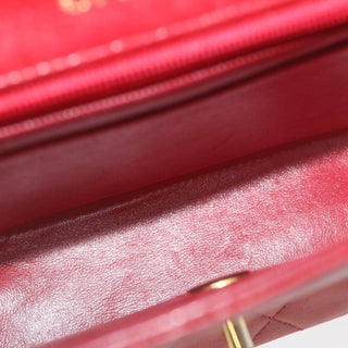 Chanel Vintage Square Chain Handle Flap Bag Quilted Lambskin