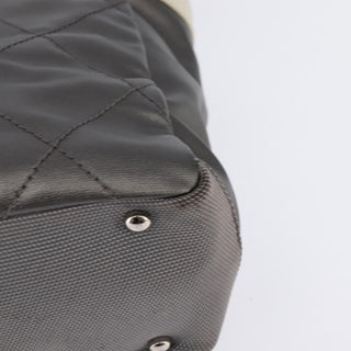 Chanel Biarritz Tote Quilted Coated Canvas