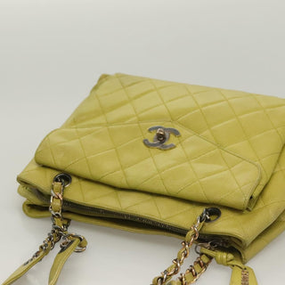 Chanel Vintage Front Pocket Shoulder Bag Quilted Caviar