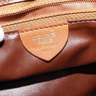 Celine Vintage Circle Logo Crossbody Bag Leather