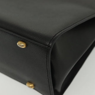 Celine Vintage Convertible Turnlock Top Handle Bag Leather