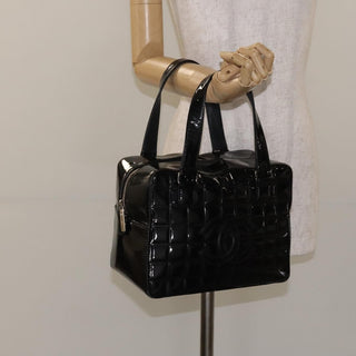 Chanel Chocolate Bar CC Bowler Bag Quilted Patent