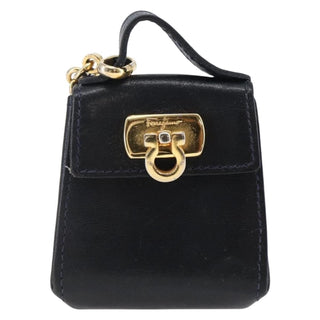 Salvatore Ferragamo Gancini Charm Convertible Shoulder Bag Leather