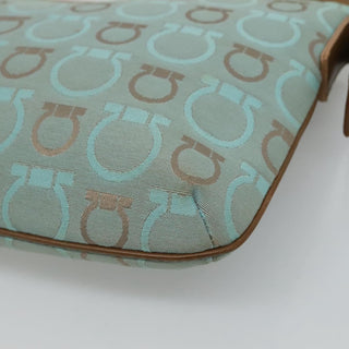 Salvatore Ferragamo Gancini Shoulder Bag Canvas