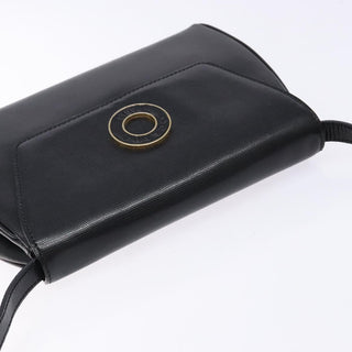Celine Vintage Circle Logo Crossbody Bag Leather