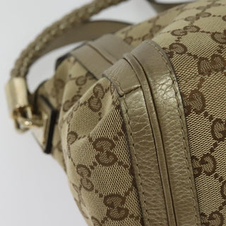 Gucci Bella Flap Shoulder Bag GG Canvas with Leather