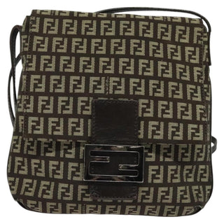 Fendi Mamma Baguette Shoulder Bag Canvas