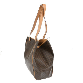 Celine Vintage Macadam Shoulder Bag Canvas