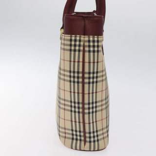 Burberry Nova Check Tote Canvas and Leather