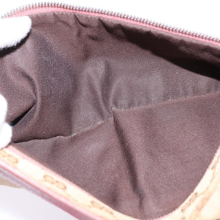 Gucci Vintage Double Belt Bag GG Canvas with Leather