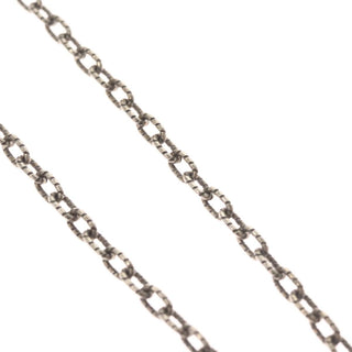 Gucci Engraved Interlocking G Chain Link Pendant Necklace Sterling Silver