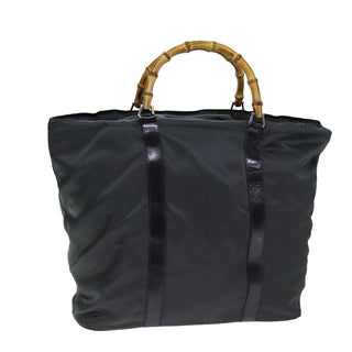 Gucci Vintage Bamboo Handle Tote Nylon