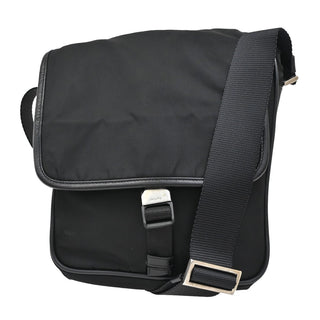 Prada Logo Flap Messenger Tessuto