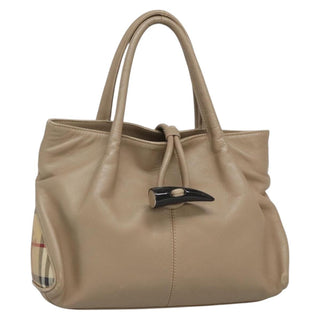 Burberry Horn Toggle Tote Leather