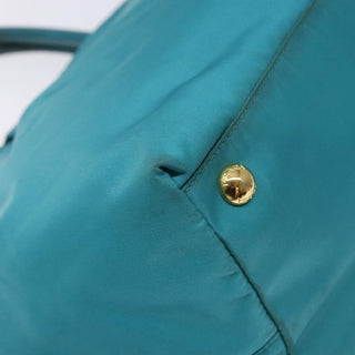 Prada Logo Bow Tote Tessuto with Leather