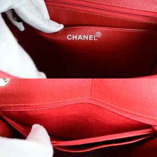 Chanel Vintage CC Flap Top Handle Calfskin Leather