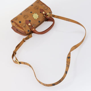 MCM Visetos Handbag Canvas and Leather