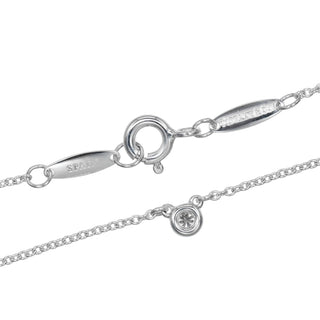 Tiffany & Co. Elsa Peretti Diamonds By The Yard Necklace Sterling silver with Diamond