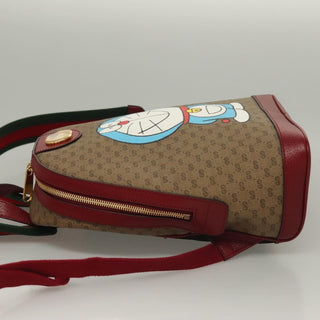 Gucci Doraemon Zip Backpack Printed Mini GG Coated Canvas