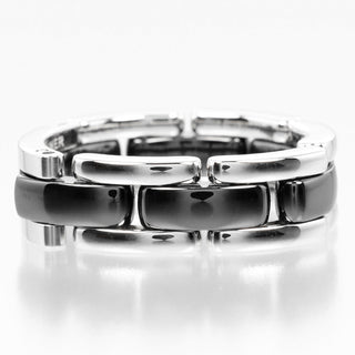 Chanel Ultra Ring 18K White Gold and Ceramic with Diamond