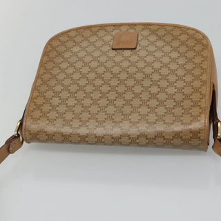Celine Vintage Macadam Shoulder Bag Canvas and Leather