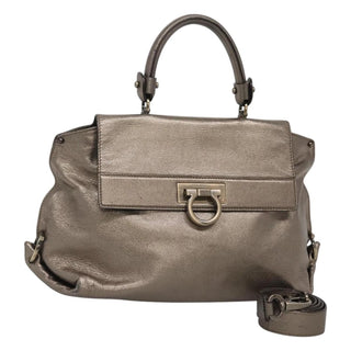 Salvatore Ferragamo Sofia Satchel Smooth Leather