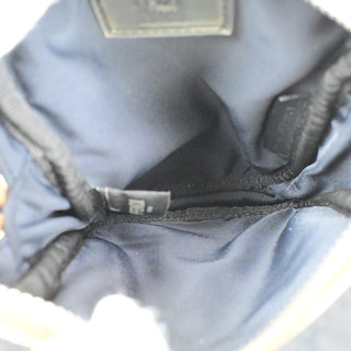 Fendi Logo Patch Messenger Bag Pequin Nylon