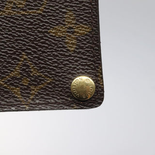 Louis Vuitton Porte Cartes Pression Card Case Monogram Canvas