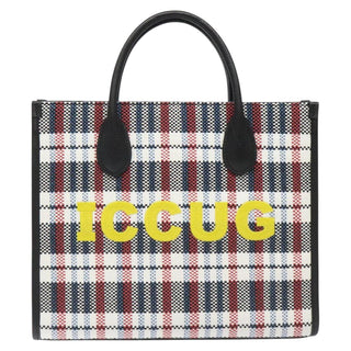 Gucci ICCUG Tote Embroidered Faux Raffia