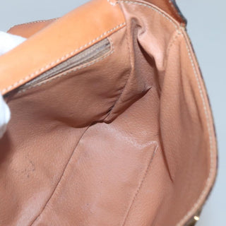 Celine Vintage Macadam Shoulder Bag Canvas and Leather