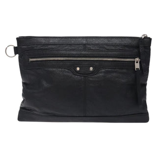 Balenciaga Classic City Clip Pouch Leather