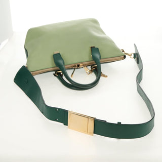 Chloe Bicolor Baylee Satchel Leather