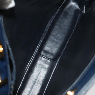 Chanel Vintage Stitched CC Shoulder Bag Caviar